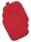 CC Home Furnishings Quilted Cotton Kitchen Potholders - 9" - Solid Red - Set of 3